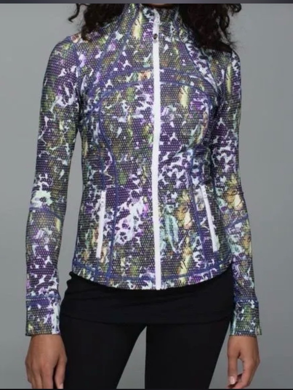 Lululemon Define Jacket - Floral Sport White Multi
